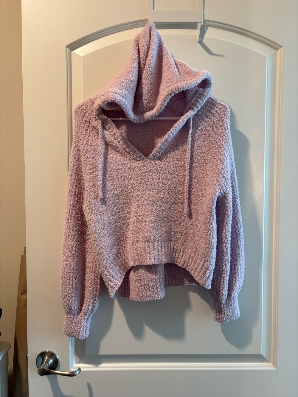 SO Lavender Plush Hooded Sweater